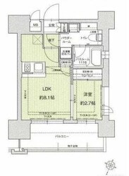 ドゥーエ赤坂の物件間取画像